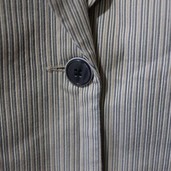 Berry Bicken Vintage Green Striped Pant Suit 12 - Picture 9 of 15